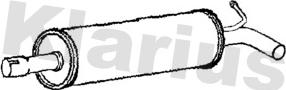 Klarius 221800 - Средний глушитель выхлопных газов abcparts.ee