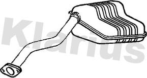 Klarius 221784 - Глушитель выхлопных газов, конечный abcparts.ee