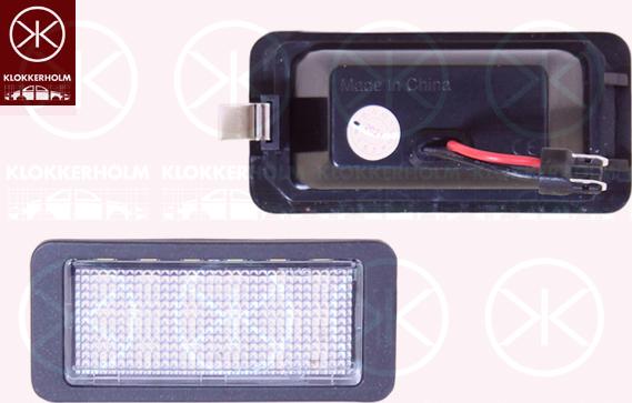 Klokkerholm 95160855 - Фонарь освещения номерного знака abcparts.ee