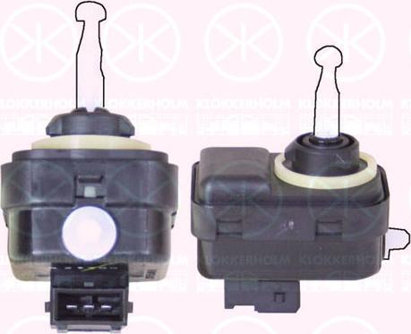 Klokkerholm 90210070 - Регулировочный элемент, актуатор, угол наклона фар abcparts.ee