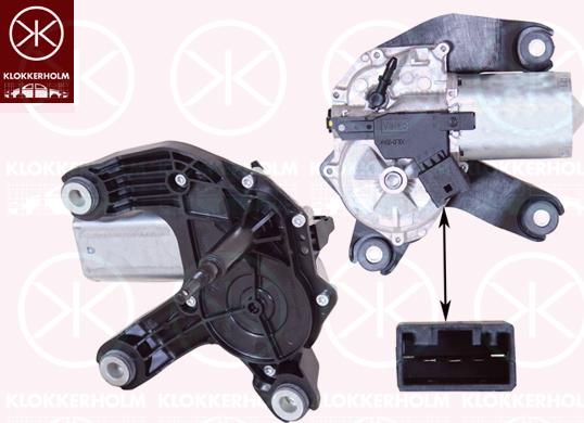 Klokkerholm 40017170 - Двигатель стеклоочистителя abcparts.ee