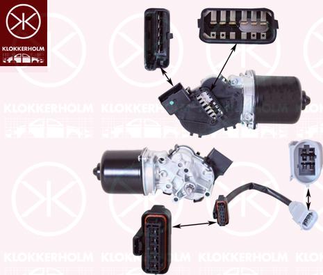 Klokkerholm 60323270 - Двигатель стеклоочистителя abcparts.ee