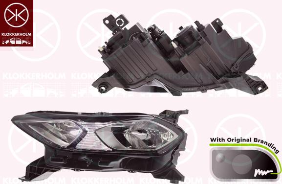 Klokkerholm 05420121A1 - Основная фара abcparts.ee