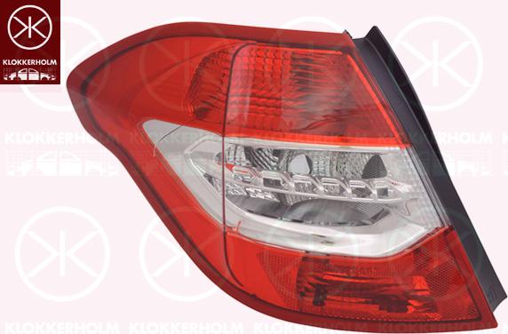 Klokkerholm 05390711 - Задний фонарь abcparts.ee