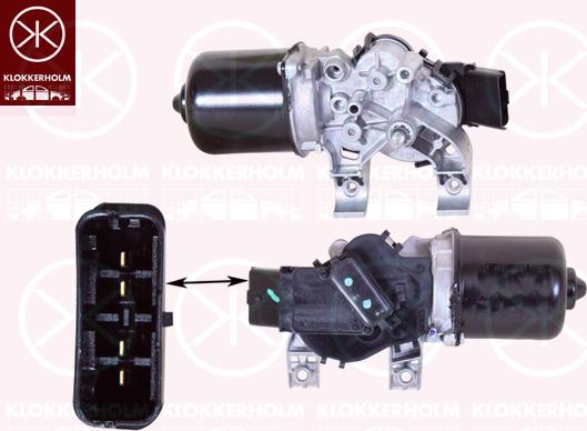 Klokkerholm 16353270 - Двигатель стеклоочистителя abcparts.ee