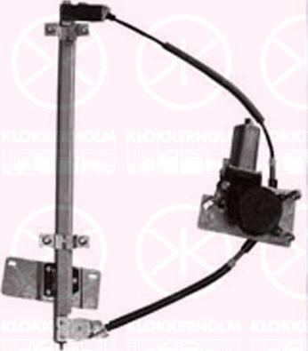 Klokkerholm 16321101 - Стеклоподъемник abcparts.ee