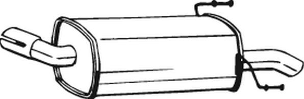 Klokkerholm 185-099 - Глушитель выхлопных газов, конечный abcparts.ee
