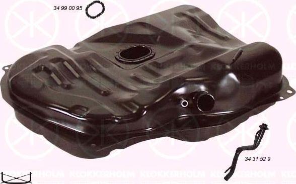 Klokkerholm 3431008 - Топливный бак abcparts.ee