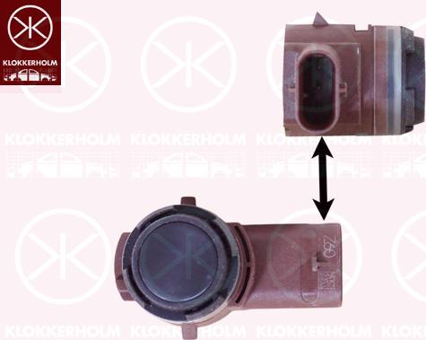 Klokkerholm 78019004 - Датчик, система помощи при парковке abcparts.ee