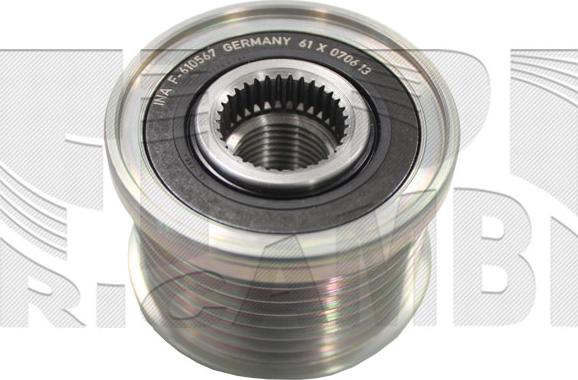 KM International FI28720 - Шкив генератора, муфта abcparts.ee