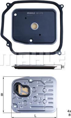 KNECHT HX 272D1 - Гидрофильтр, автоматическая коробка передач abcparts.ee