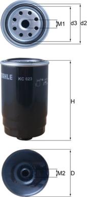 KNECHT KC 623 - Топливный фильтр abcparts.ee