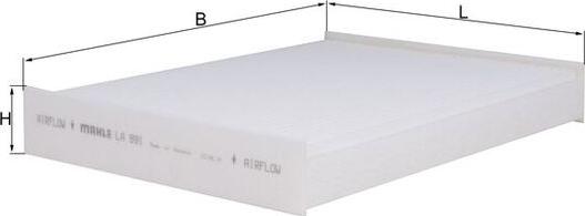 KNECHT LA 891 - Фильтр воздуха в салоне abcparts.ee