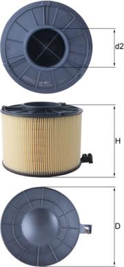 KNECHT LX 4411 - Воздушный фильтр двигателя abcparts.ee