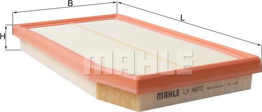 KNECHT LX 4872 - Воздушный фильтр двигателя abcparts.ee