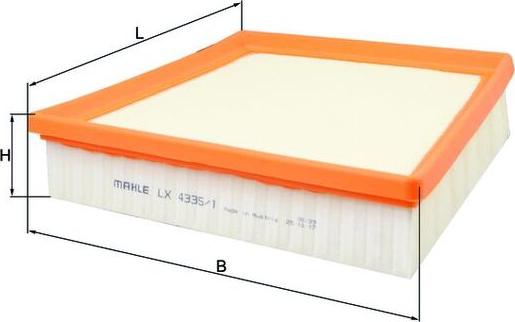 KNECHT LX 4335/1 - Воздушный фильтр двигателя abcparts.ee