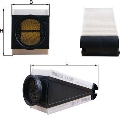 KNECHT LX 5861 - Воздушный фильтр двигателя abcparts.ee