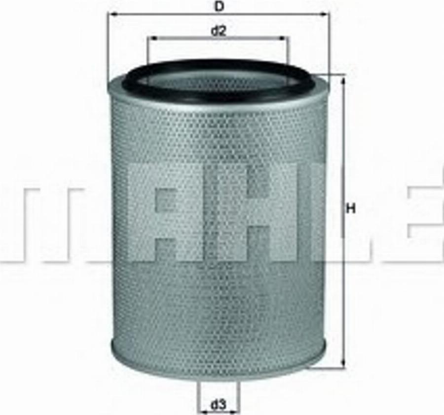 KNECHT LX 631 - Воздушный фильтр двигателя abcparts.ee