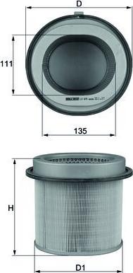 KNECHT LX 670 - Воздушный фильтр двигателя abcparts.ee