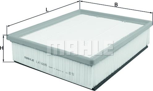 KNECHT LX 1605 - Воздушный фильтр двигателя abcparts.ee