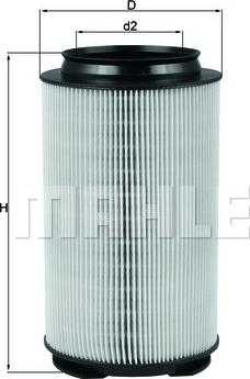 KNECHT LX 1628 - Воздушный фильтр двигателя abcparts.ee