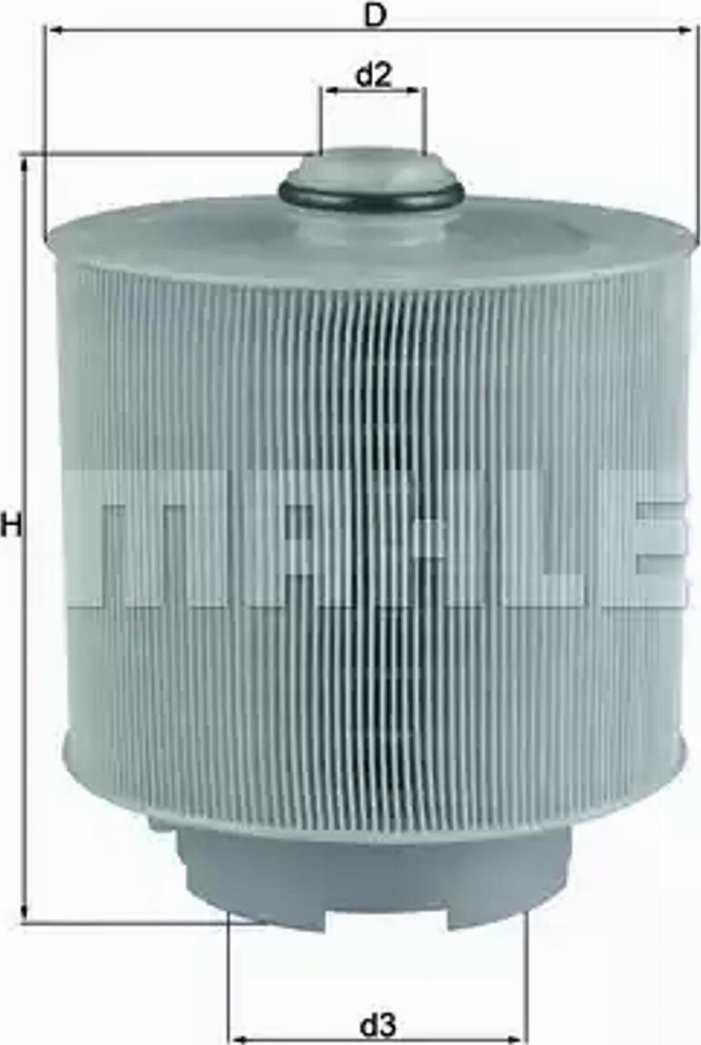 KNECHT LX 1006/2D - Воздушный фильтр двигателя abcparts.ee