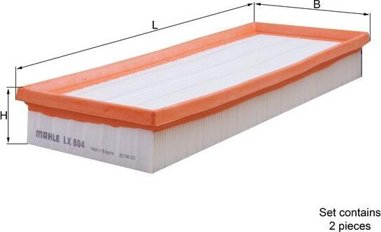 KNECHT LX 804/S - Воздушный фильтр двигателя abcparts.ee