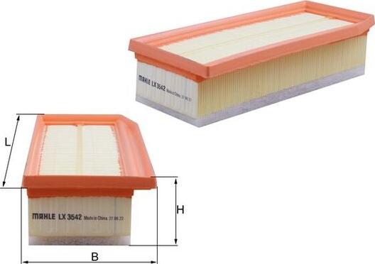 KNECHT LX 3542 - Воздушный фильтр двигателя abcparts.ee
