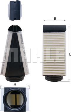 KNECHT LX 3841 - Воздушный фильтр двигателя abcparts.ee