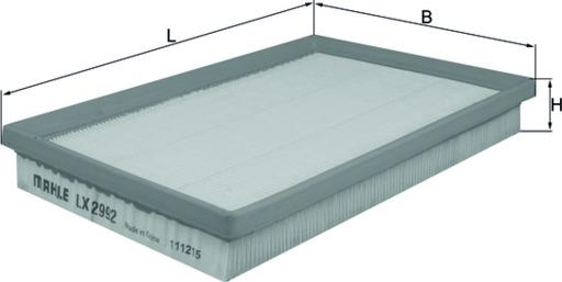 KNECHT LX 2992 - Воздушный фильтр двигателя abcparts.ee