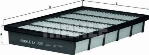 KNECHT LX 2001 - Воздушный фильтр двигателя abcparts.ee