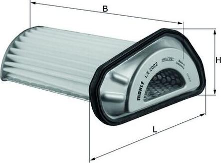 KNECHT LX 2002 - Воздушный фильтр двигателя abcparts.ee