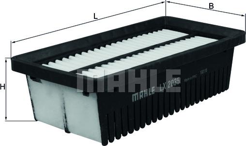 KNECHT LX 2035 - Воздушный фильтр двигателя abcparts.ee