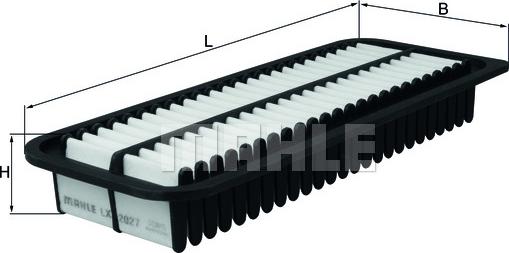 KNECHT LX 2027 - Воздушный фильтр двигателя abcparts.ee