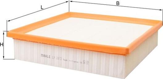 KNECHT LX 2872 - Воздушный фильтр двигателя abcparts.ee