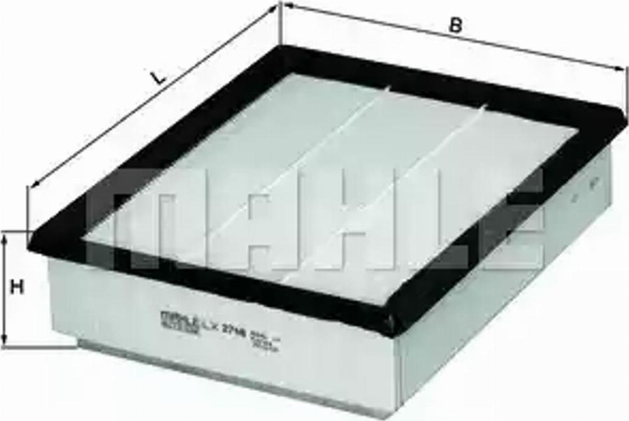 KNECHT LX 2748 - Воздушный фильтр двигателя abcparts.ee