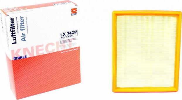 KNECHT LX 742/2 - Воздушный фильтр двигателя abcparts.ee