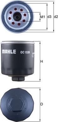 KNECHT OC 1539 - Масляный фильтр abcparts.ee