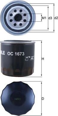 KNECHT OC 1673 - Масляный фильтр abcparts.ee