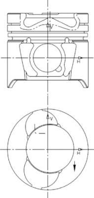 Kolbenschmidt 94597600 - Поршень abcparts.ee