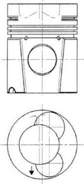 Kolbenschmidt 90545600 - Поршень abcparts.ee
