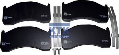 KTK GERMANY 21506 - Тормозные колодки, дисковые, комплект abcparts.ee