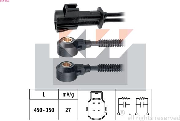 KW 457 174 - Датчик детонации abcparts.ee