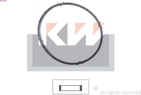 KW 590 701 - Прокладка, термостат abcparts.ee