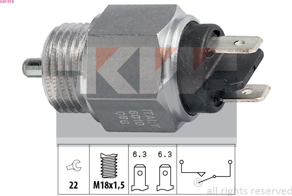 KW 560 010 - Датчик включения фары заднего хода abcparts.ee