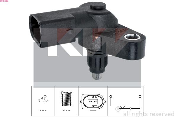 KW 560 339 - Датчик включения фары заднего хода abcparts.ee