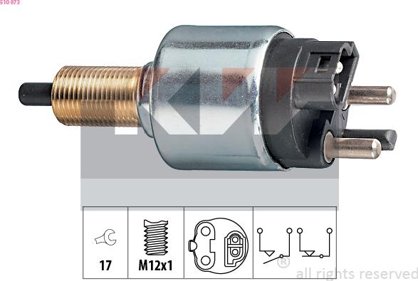 KW 510 073 - Выключатель стоп сигнала / сцепления abcparts.ee