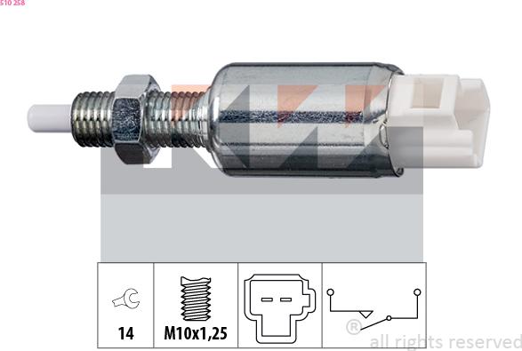 KW 510 258 - Выключатель, привод сцепления (Tempomat) abcparts.ee