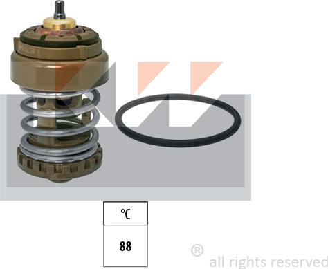 KW 579 969 - Термостат охлаждающей жидкости / корпус abcparts.ee