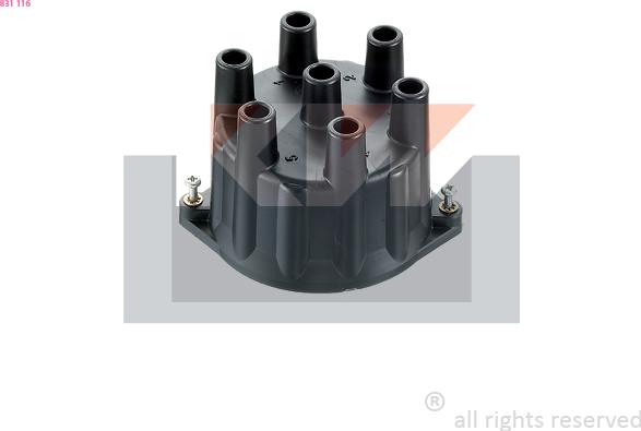 KW 831 116 - Крышка распределителя зажигания abcparts.ee